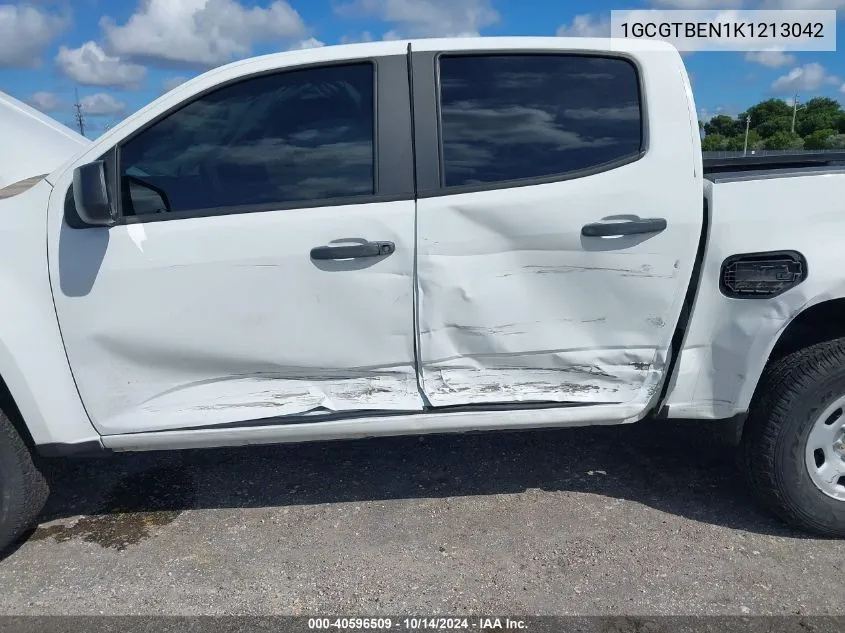 2019 Chevrolet Colorado Wt VIN: 1GCGTBEN1K1213042 Lot: 40596509