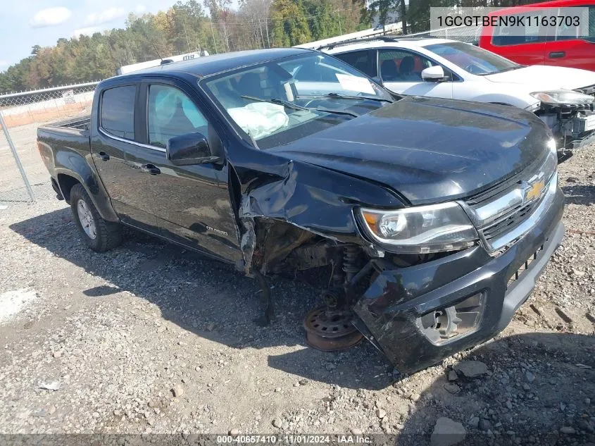 2019 Chevrolet Colorado Wt VIN: 1GCGTBEN9K1163703 Lot: 40657410