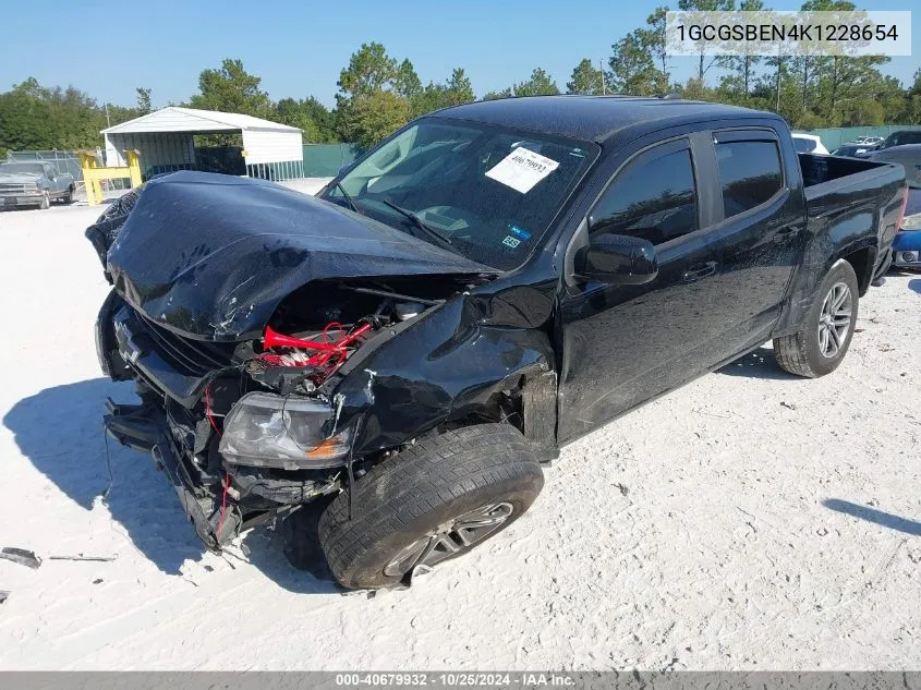 2019 Chevrolet Colorado Wt VIN: 1GCGSBEN4K1228654 Lot: 40679932