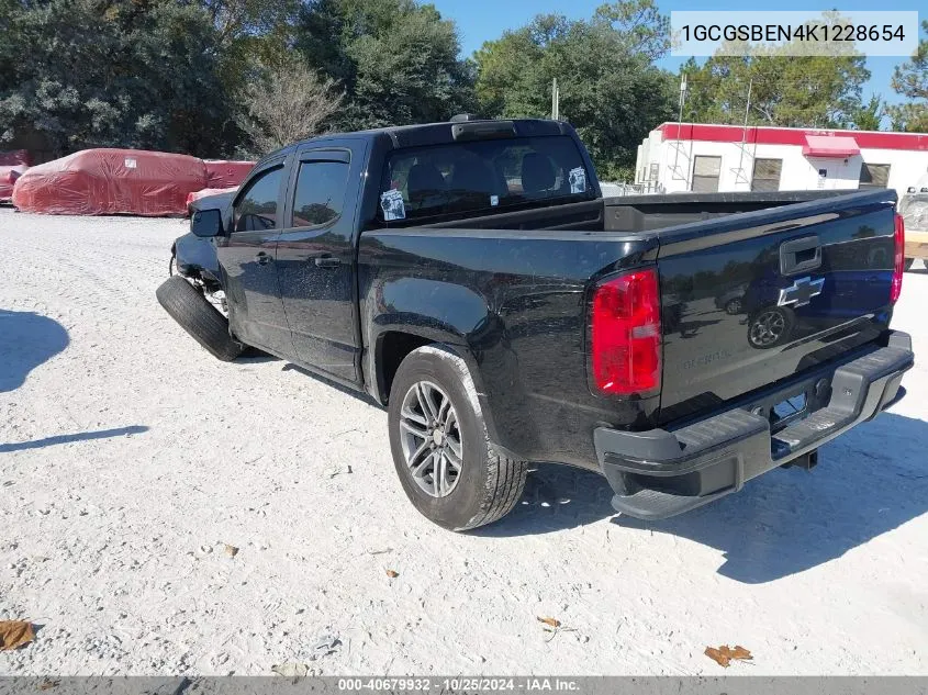 2019 Chevrolet Colorado Wt VIN: 1GCGSBEN4K1228654 Lot: 40679932