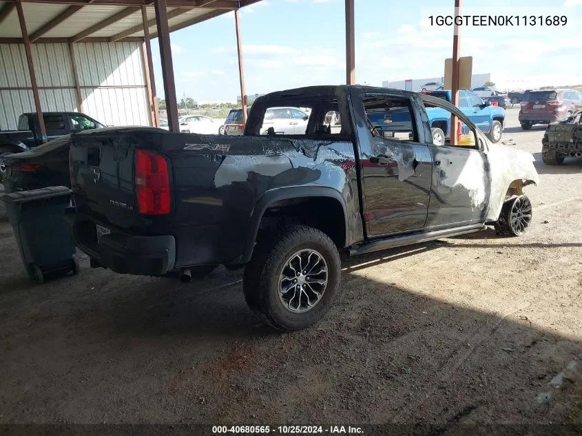 2019 Chevrolet Colorado Zr2 VIN: 1GCGTEEN0K1131689 Lot: 40680565