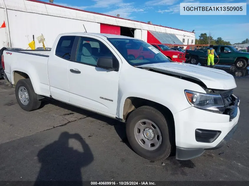 2019 Chevrolet Colorado Wt VIN: 1GCHTBEA1K1350905 Lot: 40689916