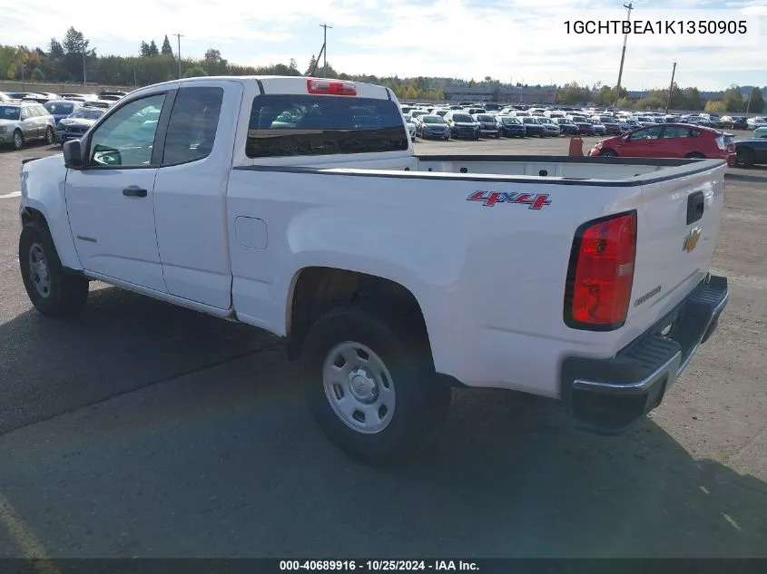 1GCHTBEA1K1350905 2019 Chevrolet Colorado Wt