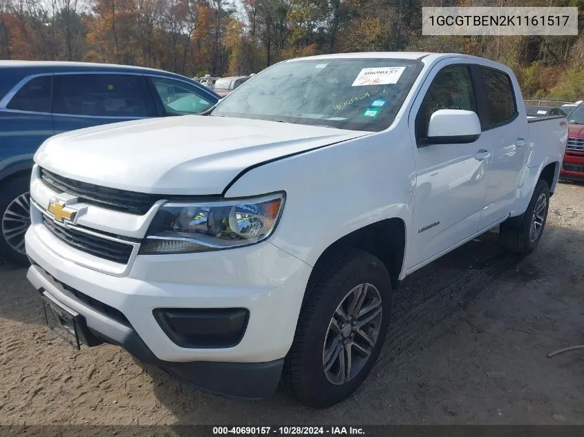 2019 Chevrolet Colorado Wt VIN: 1GCGTBEN2K1161517 Lot: 40690157