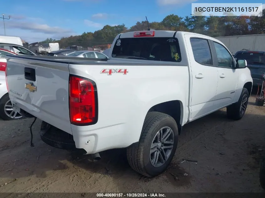 2019 Chevrolet Colorado Wt VIN: 1GCGTBEN2K1161517 Lot: 40690157