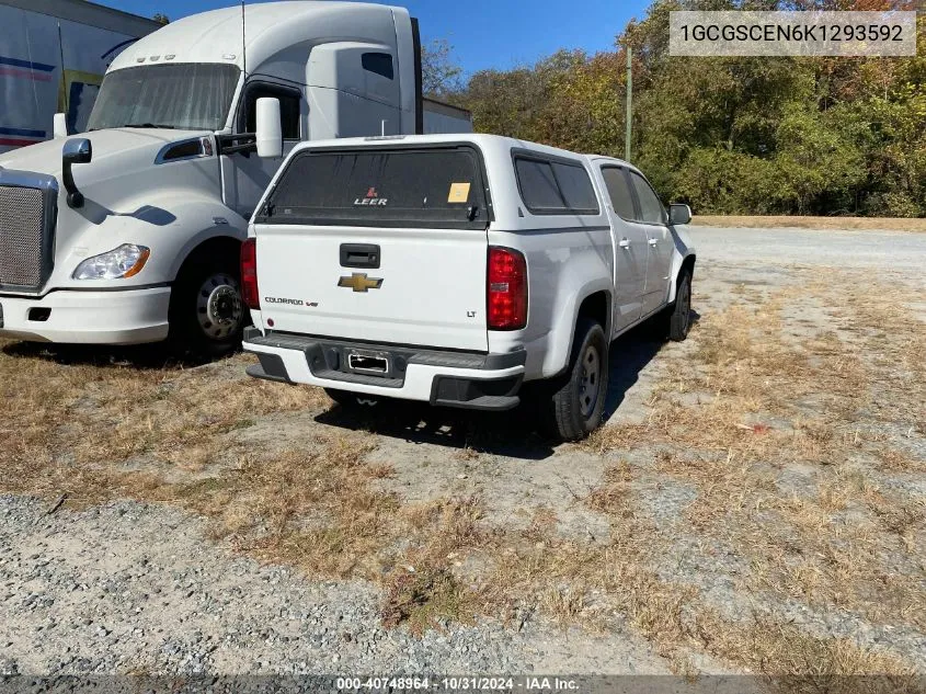 2019 Chevrolet Colorado Lt VIN: 1GCGSCEN6K1293592 Lot: 40748964