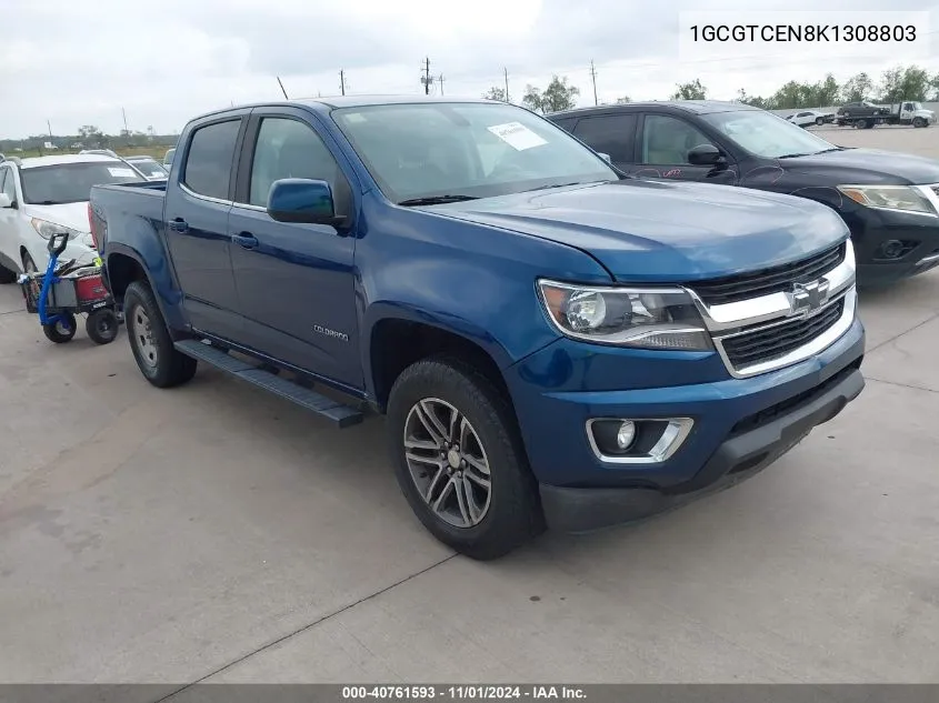 2019 Chevrolet Colorado Lt VIN: 1GCGTCEN8K1308803 Lot: 40761593