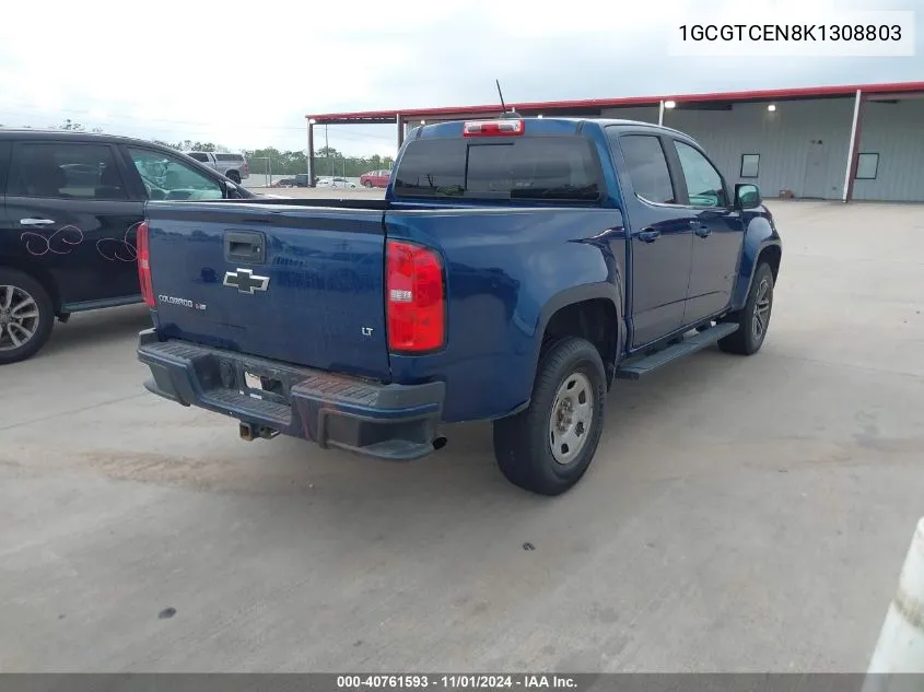 2019 Chevrolet Colorado Lt VIN: 1GCGTCEN8K1308803 Lot: 40761593