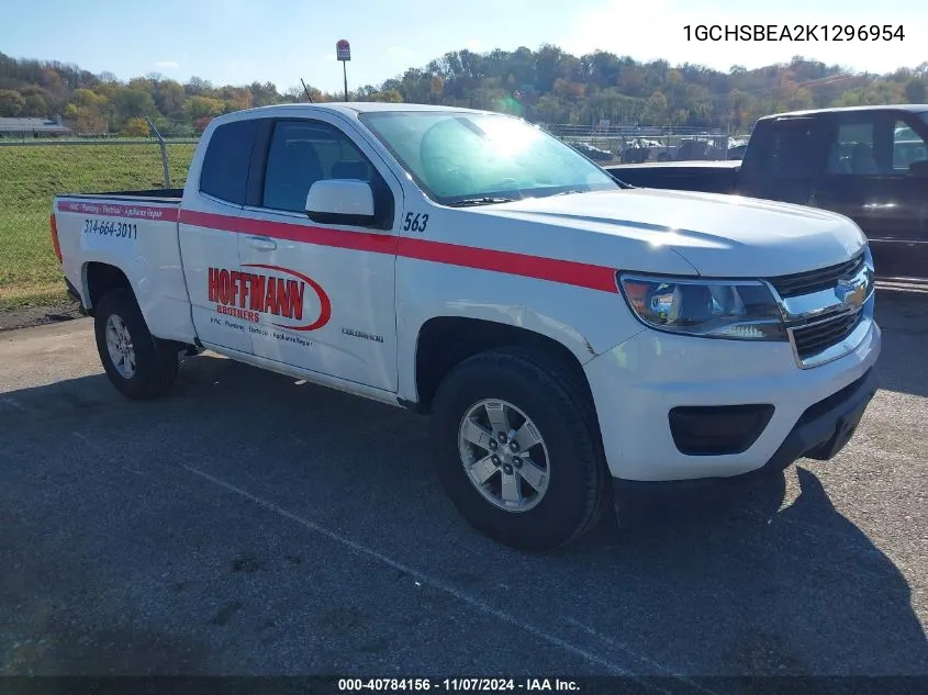 1GCHSBEA2K1296954 2019 Chevrolet Colorado Wt