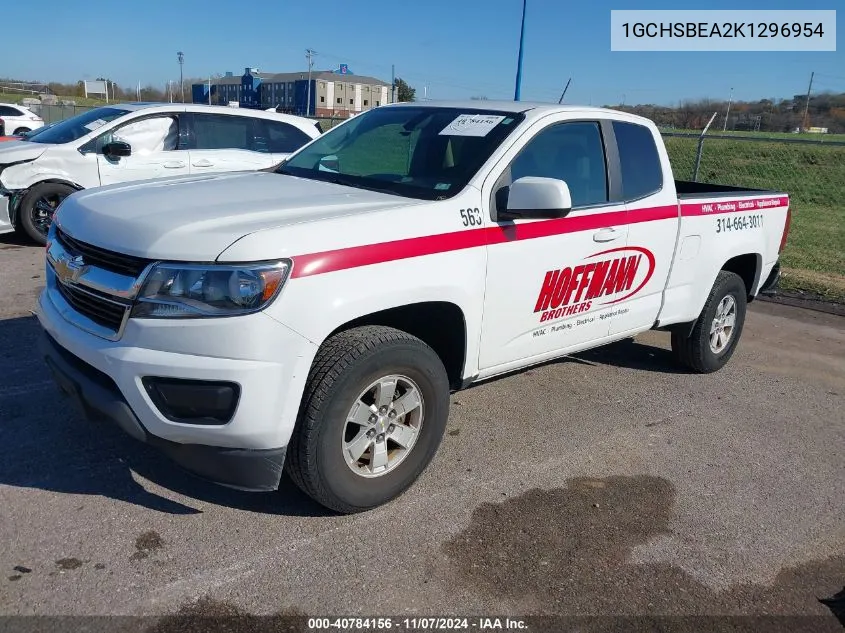 1GCHSBEA2K1296954 2019 Chevrolet Colorado Wt