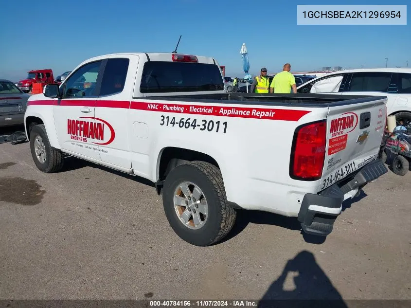 1GCHSBEA2K1296954 2019 Chevrolet Colorado Wt