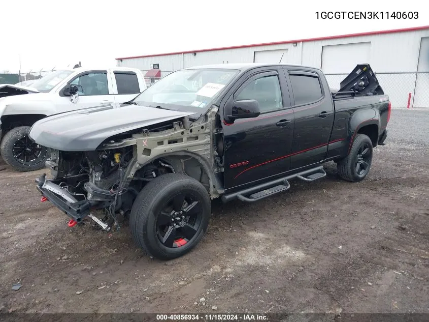 2019 Chevrolet Colorado Lt VIN: 1GCGTCEN3K1140603 Lot: 40856934