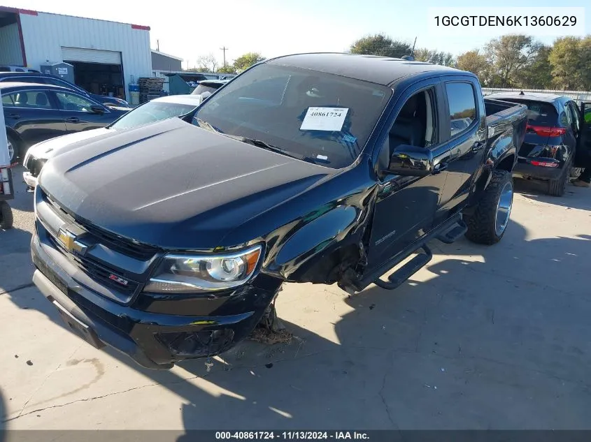 2019 Chevrolet Colorado Z71 VIN: 1GCGTDEN6K1360629 Lot: 40861724