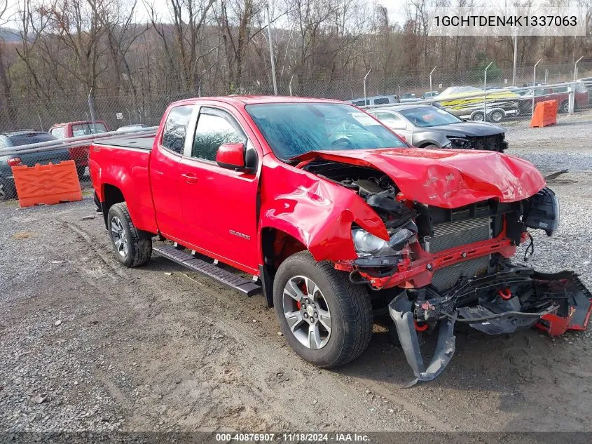 2019 Chevrolet Colorado Z71 VIN: 1GCHTDEN4K1337063 Lot: 40876907