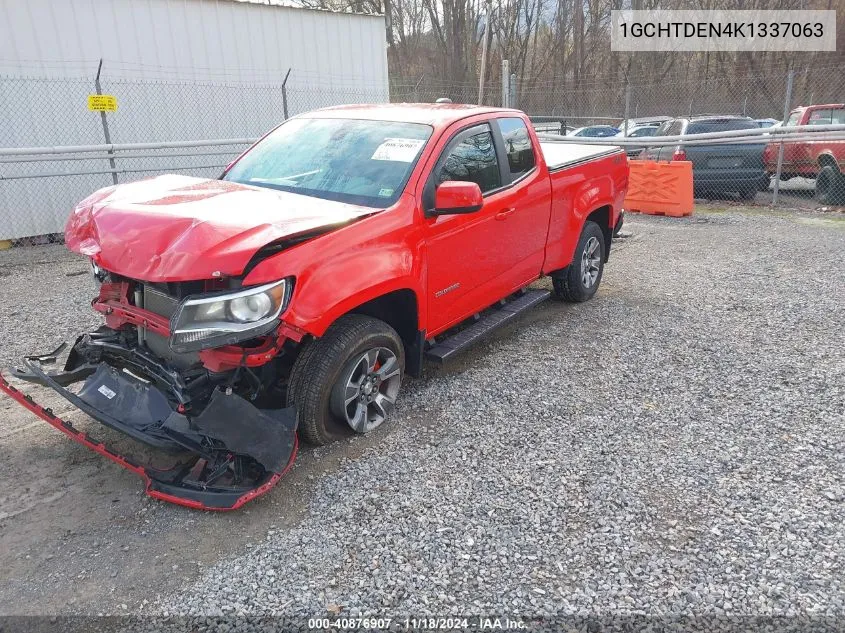 2019 Chevrolet Colorado Z71 VIN: 1GCHTDEN4K1337063 Lot: 40876907