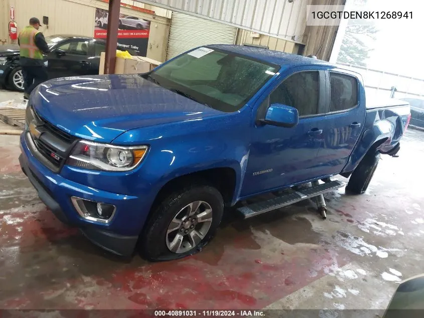 2019 Chevrolet Colorado Z71 VIN: 1GCGTDEN8K1268941 Lot: 40891031