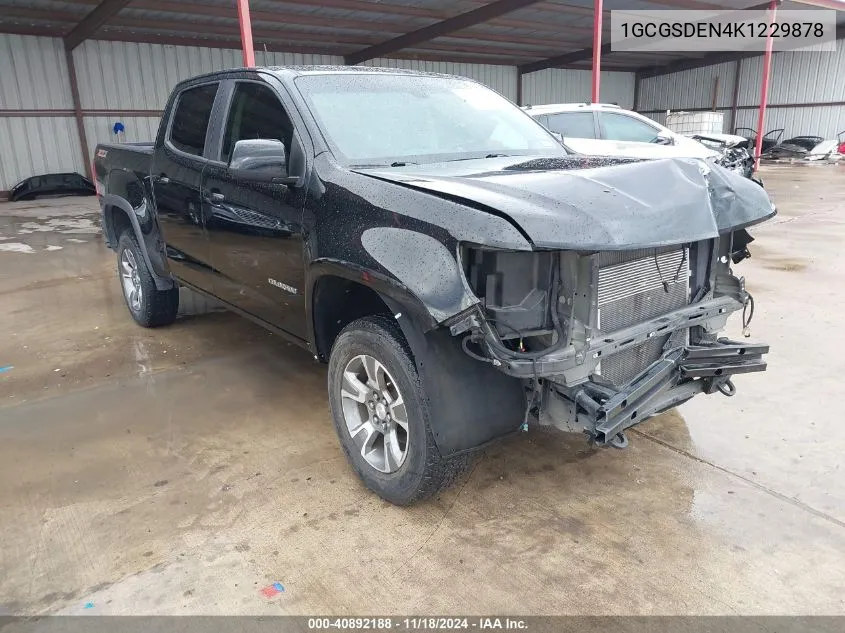 2019 Chevrolet Colorado Z71 VIN: 1GCGSDEN4K1229878 Lot: 40892188