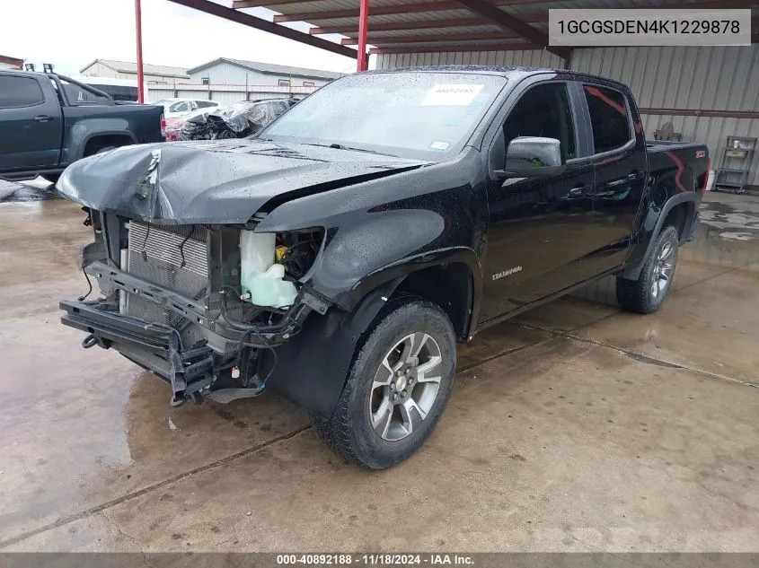 2019 Chevrolet Colorado Z71 VIN: 1GCGSDEN4K1229878 Lot: 40892188