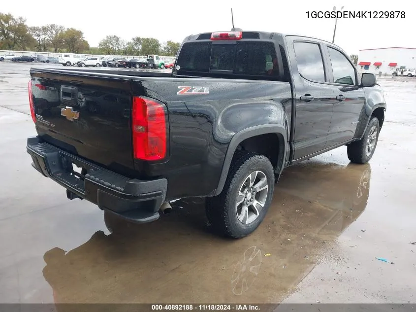 2019 Chevrolet Colorado Z71 VIN: 1GCGSDEN4K1229878 Lot: 40892188