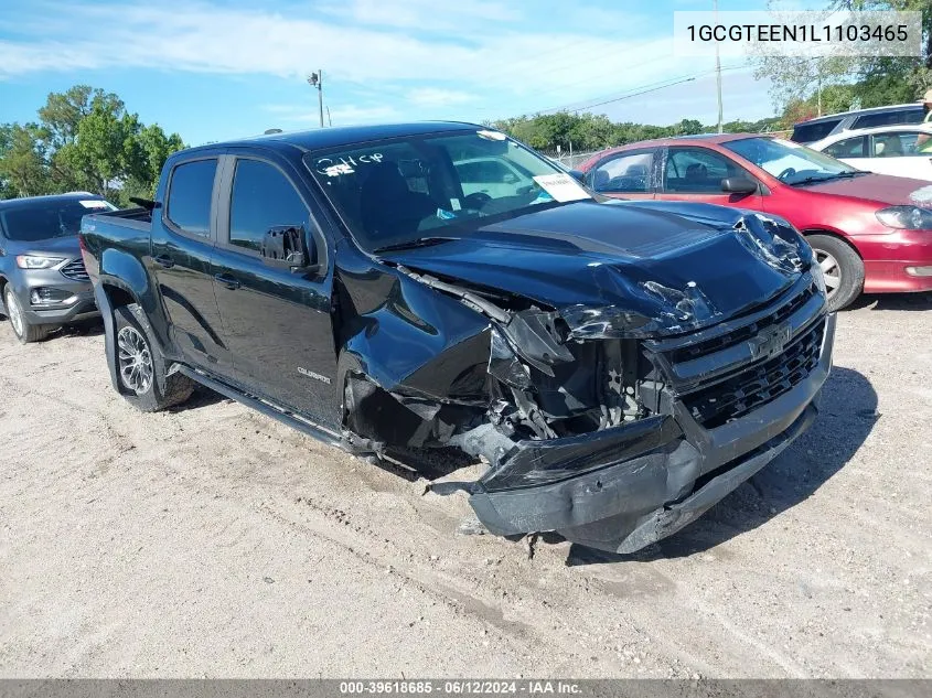 2020 Chevrolet Colorado 4Wd Short Box Zr2 VIN: 1GCGTEEN1L1103465 Lot: 39618685