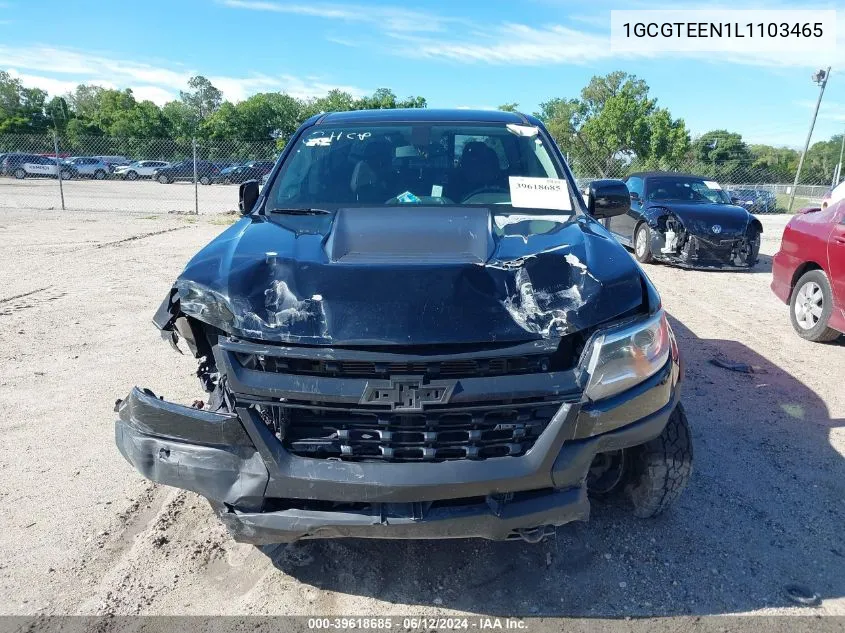 2020 Chevrolet Colorado 4Wd Short Box Zr2 VIN: 1GCGTEEN1L1103465 Lot: 39618685