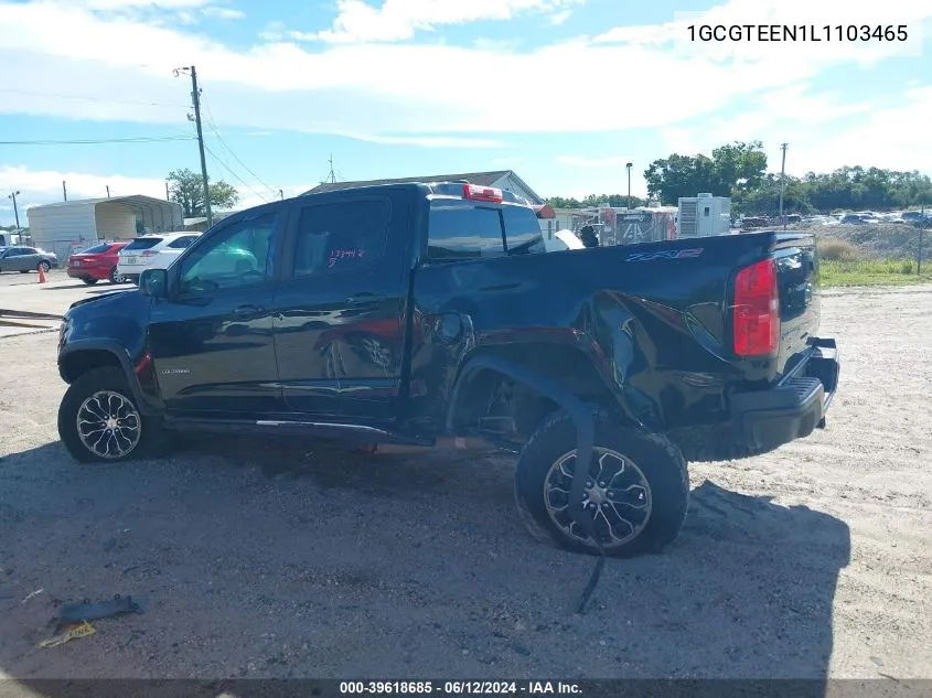 2020 Chevrolet Colorado 4Wd Short Box Zr2 VIN: 1GCGTEEN1L1103465 Lot: 39618685