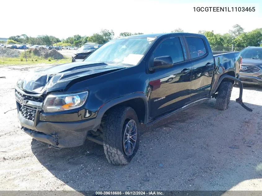 2020 Chevrolet Colorado 4Wd Short Box Zr2 VIN: 1GCGTEEN1L1103465 Lot: 39618685