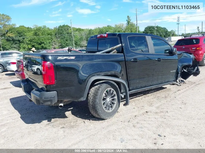 2020 Chevrolet Colorado 4Wd Short Box Zr2 VIN: 1GCGTEEN1L1103465 Lot: 39618685