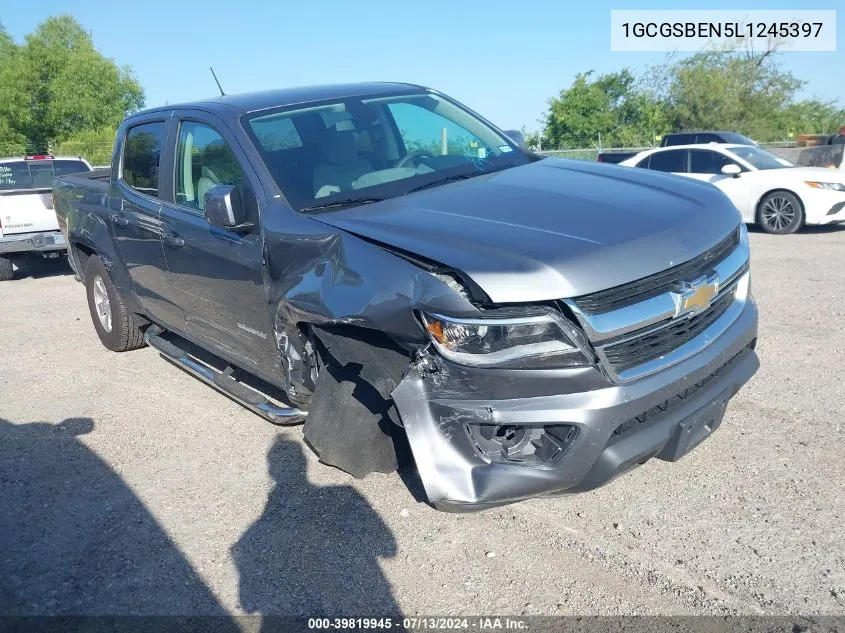 1GCGSBEN5L1245397 2020 Chevrolet Colorado 2Wd Short Box Wt