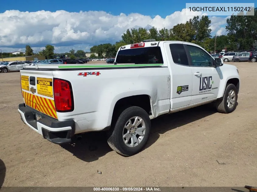 1GCHTCEAXL1150242 2020 Chevrolet Colorado 4Wd Long Box Lt