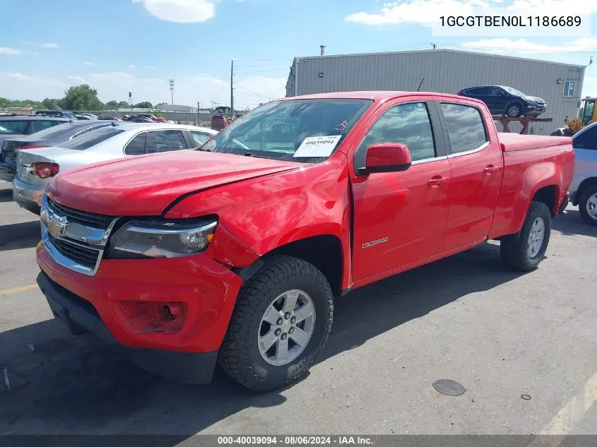 2020 Chevrolet Colorado 4Wd Long Box Wt VIN: 1GCGTBEN0L1186689 Lot: 40039094