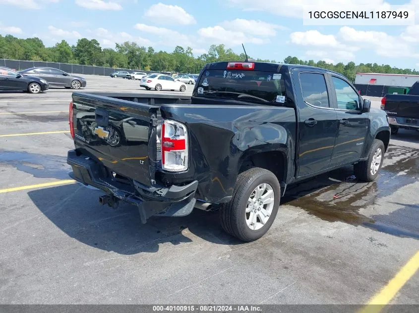 2020 Chevrolet Colorado 2Wd Short Box Lt VIN: 1GCGSCEN4L1187949 Lot: 40100915