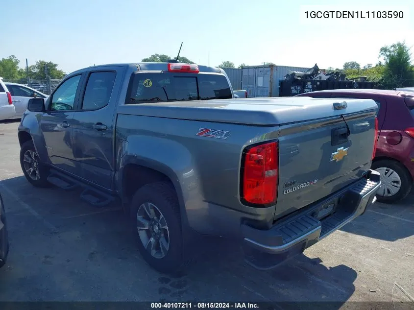 1GCGTDEN1L1103590 2020 Chevrolet Colorado 4Wd Short Box Z71