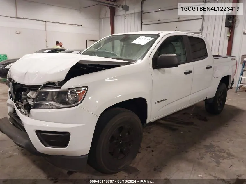 1GCGTBEN4L1223419 2020 Chevrolet Colorado 4Wd Short Box Wt