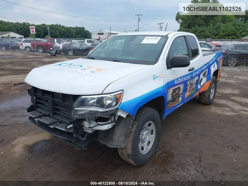 2020 Chevrolet Colorado 2Wd Long Box Wt VIN: 1GCHSBEA8L1102526 Lot: 40122505