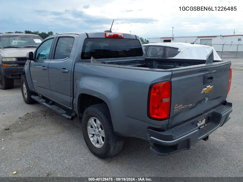 2020 Chevrolet Colorado 2Wd Short Box Wt VIN: 1GCGSBEN6L1226485 Lot: 40129475