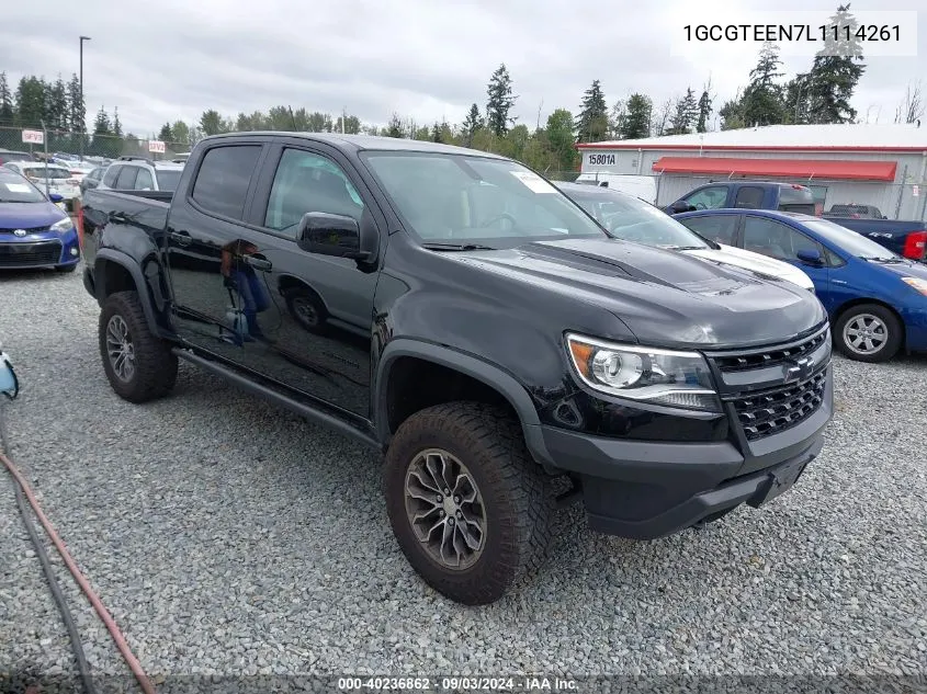 2020 Chevrolet Colorado 4Wd Short Box Zr2 VIN: 1GCGTEEN7L1114261 Lot: 40761297