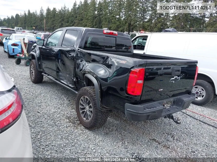 2020 Chevrolet Colorado 4Wd Short Box Zr2 VIN: 1GCGTEEN7L1114261 Lot: 40761297