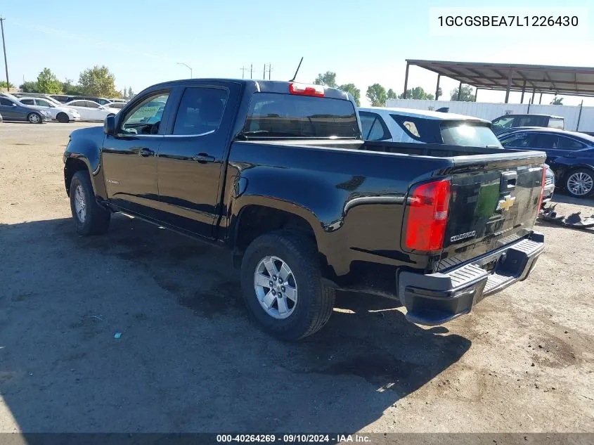 2020 Chevrolet Colorado VIN: 1GCGSBEA7L1226430 Lot: 40264269