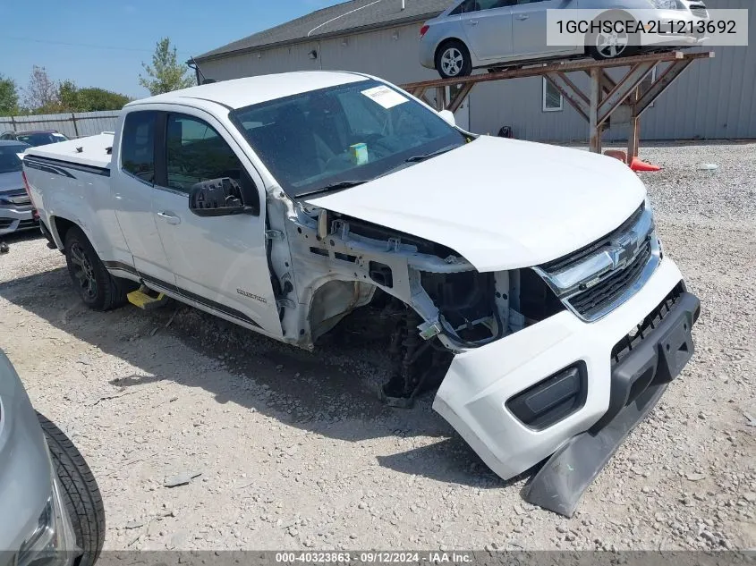 2020 Chevrolet Colorado Lt VIN: 1GCHSCEA2L1213692 Lot: 40323863