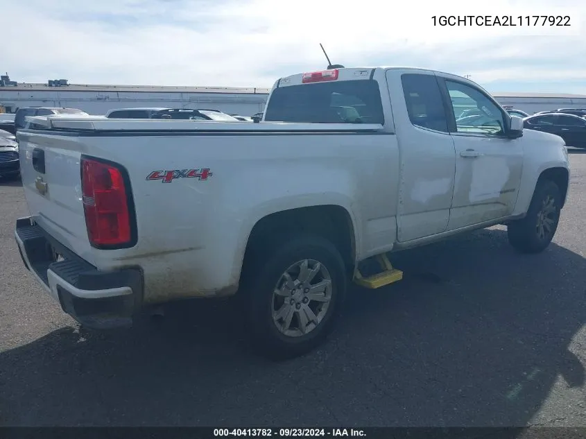 1GCHTCEA2L1177922 2020 Chevrolet Colorado 4Wd Long Box Lt