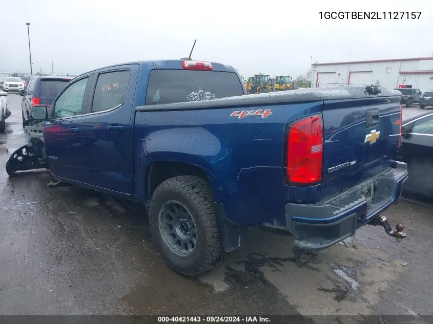 2020 Chevrolet Colorado VIN: 1GCGTBEN2L1127157 Lot: 40421443