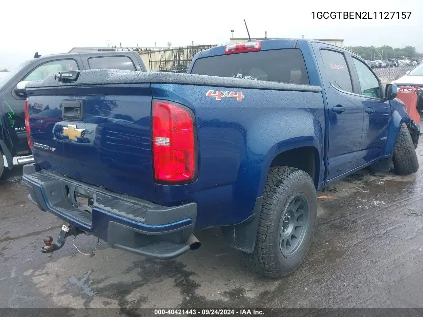 2020 Chevrolet Colorado VIN: 1GCGTBEN2L1127157 Lot: 40421443