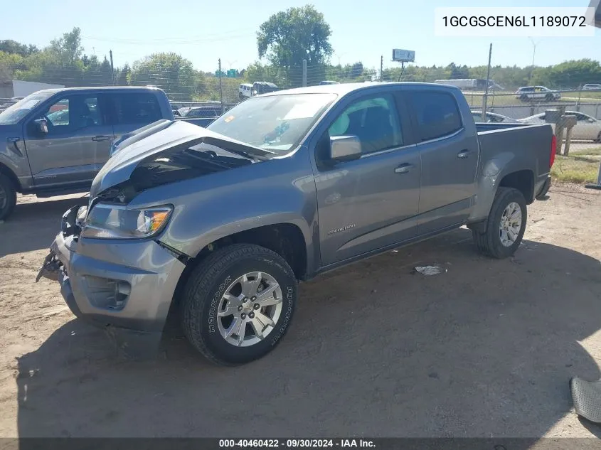 2020 Chevrolet Colorado 2Wd Short Box Lt VIN: 1GCGSCEN6L1189072 Lot: 40460422