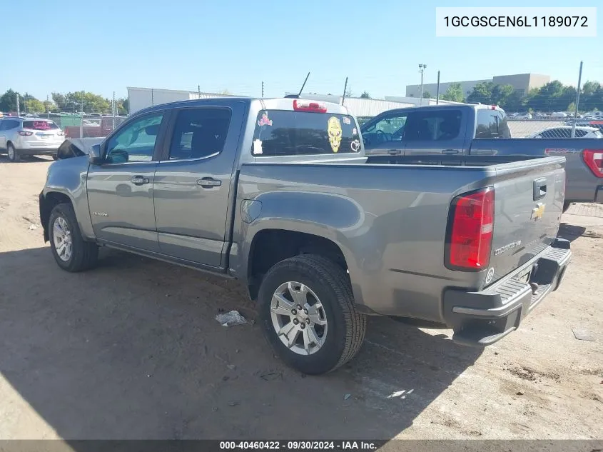 2020 Chevrolet Colorado 2Wd Short Box Lt VIN: 1GCGSCEN6L1189072 Lot: 40460422