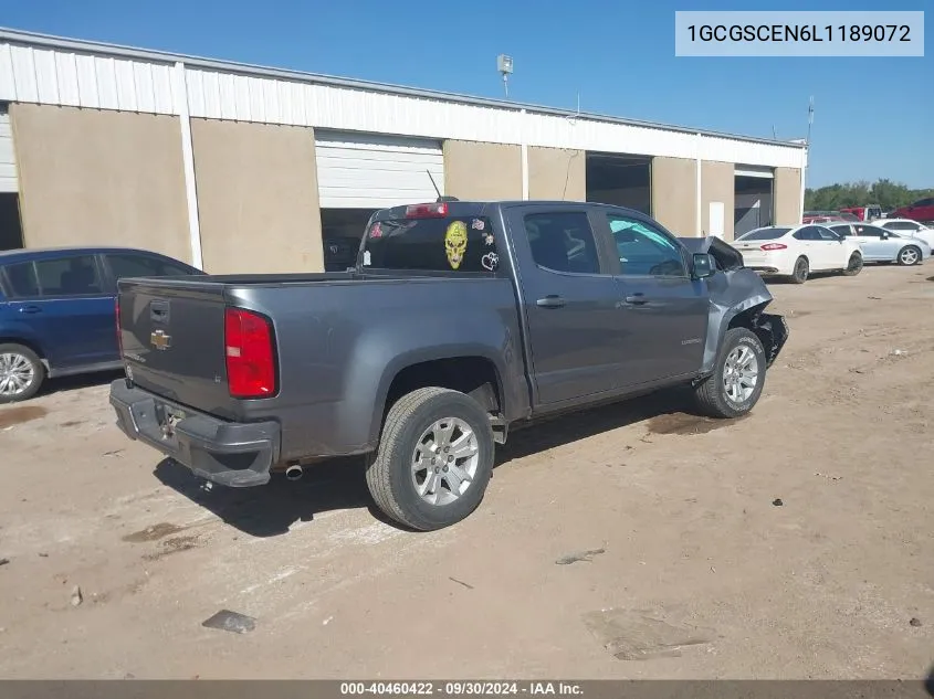 1GCGSCEN6L1189072 2020 Chevrolet Colorado 2Wd Short Box Lt