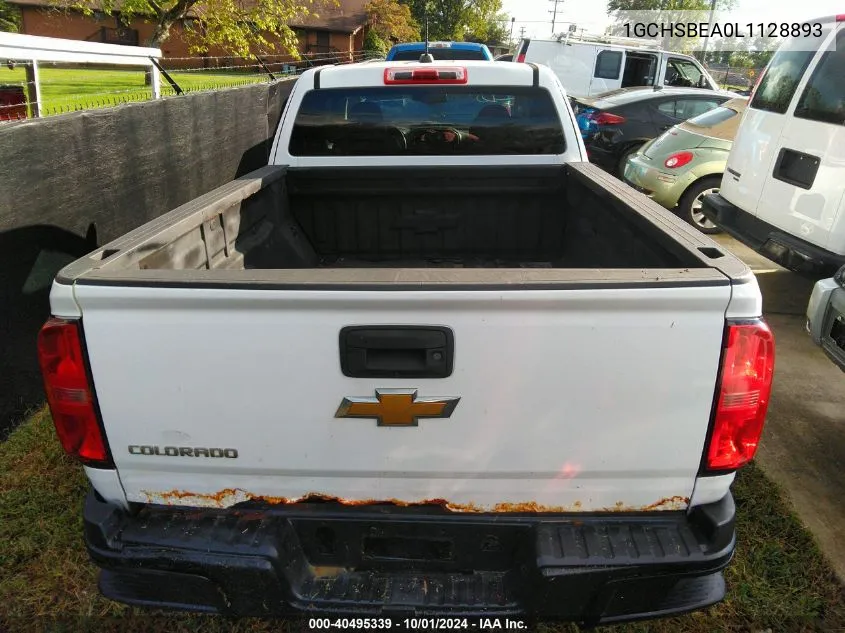 2020 Chevrolet Colorado VIN: 1GCHSBEA0L1128893 Lot: 40495339