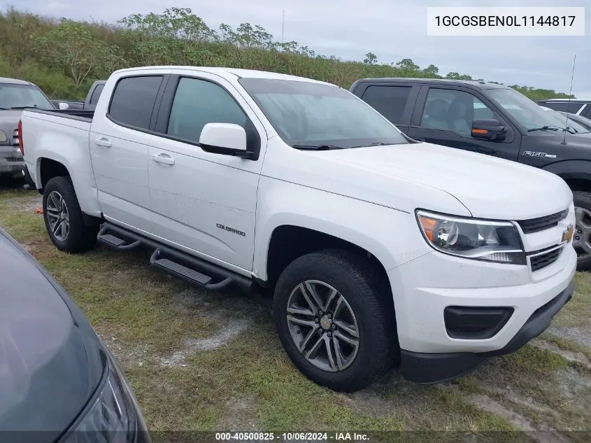 1GCGSBEN0L1144817 2020 Chevrolet Colorado