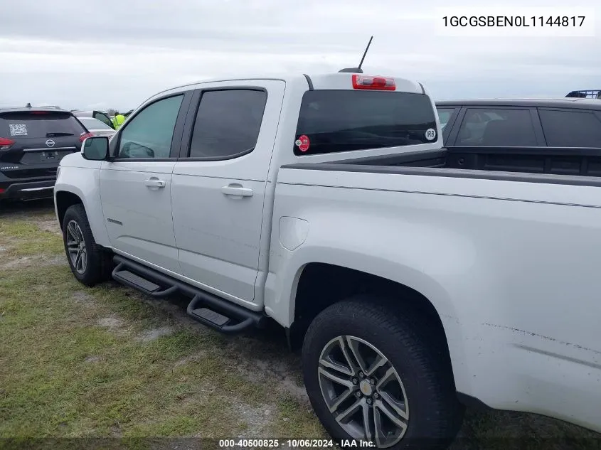 2020 Chevrolet Colorado VIN: 1GCGSBEN0L1144817 Lot: 40500825