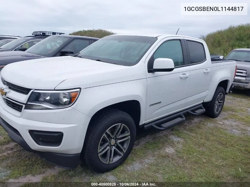 1GCGSBEN0L1144817 2020 Chevrolet Colorado